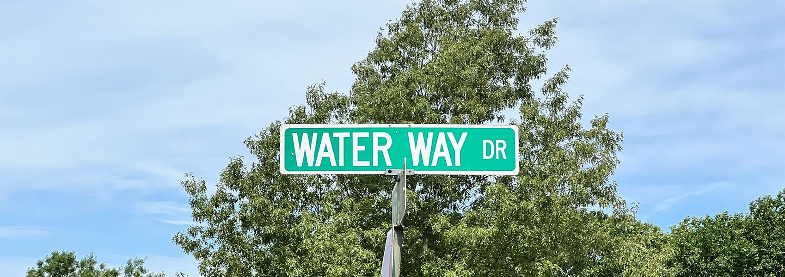 Water Way Drive street sign